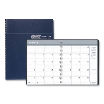 House of Doolittle™ 14-month Recycled Ruled Monthly Planner, 11 X 8.5, Blue Cover, 14-month (dec To Jan): 2021 To 2023 freeshipping - TVN Wholesale